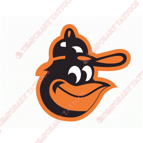 Baltimore Orioles Customize Temporary Tattoos Stickers NO.1431